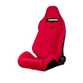 Braum Viper X Series Sport Seats - Red Jacquard Black Piping - BRR3-RFBP3