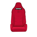 Braum Viper X Series Sport Seats - Red Jacquard Black Piping - BRR3-RFBP3