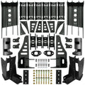 0718 JEEP WRANGLER JK/JKU BLACK ECOATED FRONT AND REAR SHOCK MOUNTING BRACKETS