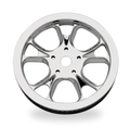 Performance Machine Belt Pulley 66T x 1in Wrath - Chrome
