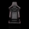 Braum Elite-X Series Sport Seats - Black Diamond (Red Stitching) - BRR1X-BDRS