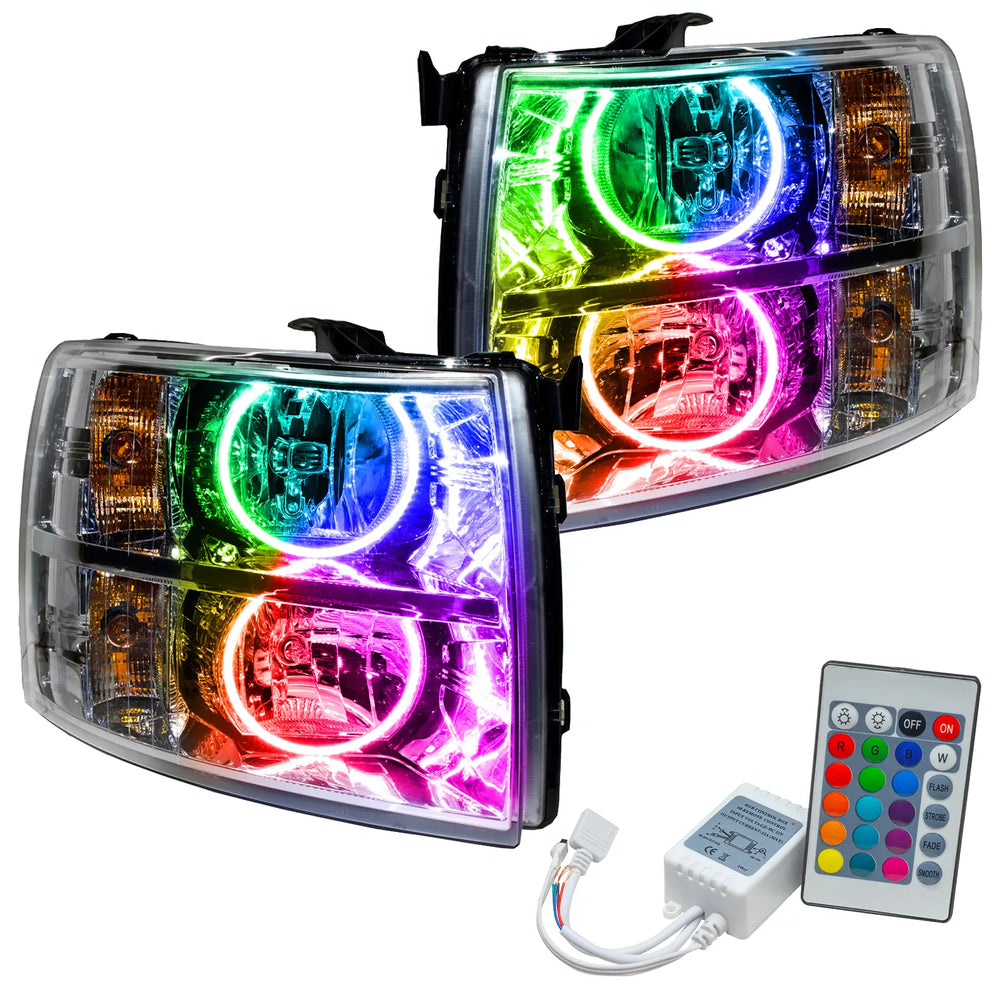 Oracle 09-17 Dodge Ram Sport SMD HL - Chrome - ColorSHIFT w/ Simple Controller