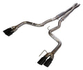 CB EXH 18C MUSTANG GT SPLIT R QUAD 3IN QUAD SS BLK COATED TIPS INCL HW/MID MUFF