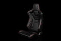 Braum Elite-X Series Sport Seats - Black Diamond (Red Stitching) - BRR1X-BDRS