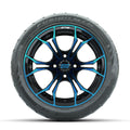 14" VF502 STEERING WHL BLK-LTHR POL