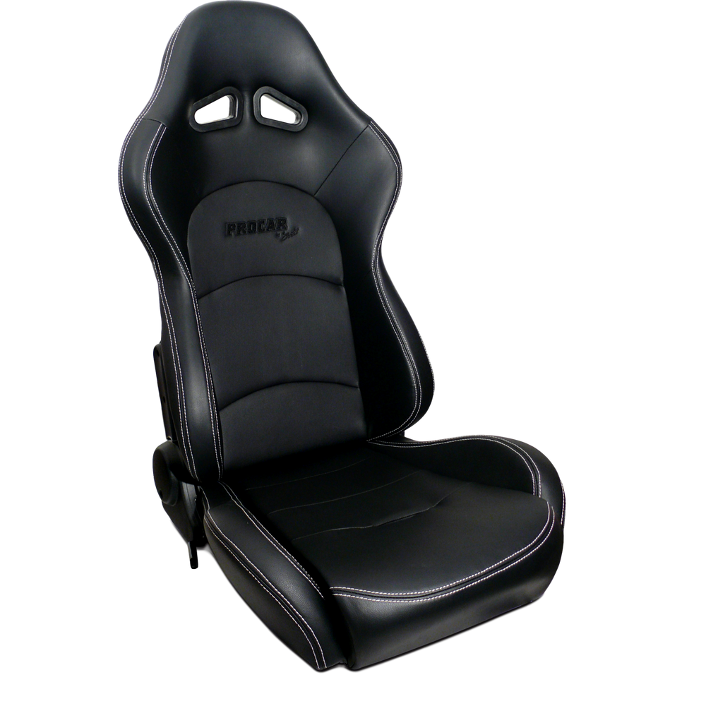 EVOLUTION SPORT RECLINER CARBON FIBER SUSPENSION BLACK VINYL RIGHT