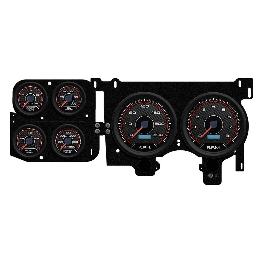 Gauge Kit GM Truck 73-87 F/S CFR Red