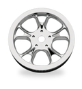 Performance Machine Belt Pulley 66T x 1in Formula - Chrome