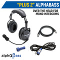 Rugged Radios Rear Seat Expansion Kit w/ Helmet Kits / AlphaBass Headset - Over the Head