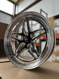 Weld S81 17x10 / 5x115 BP / 6.7in BS Black Wheel (High Pad) - Non-Beadlock