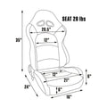 EVOLUTION SPORT RECLINER CARBON FIBER SUSPENSION BLACK/BLACK VINYL LEFT