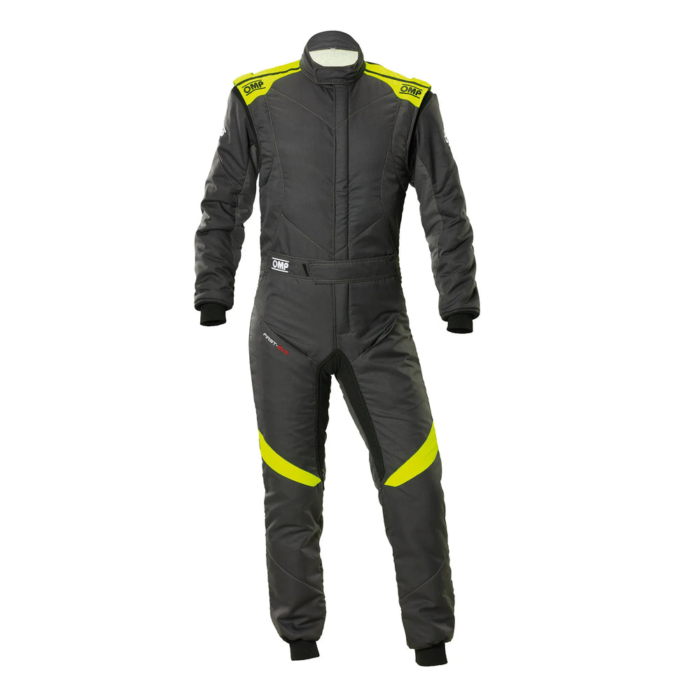 OMP FIRST EVO OVERALL my2025 FIA 8856-2018/SFI GRAY / BLACK SZ 54