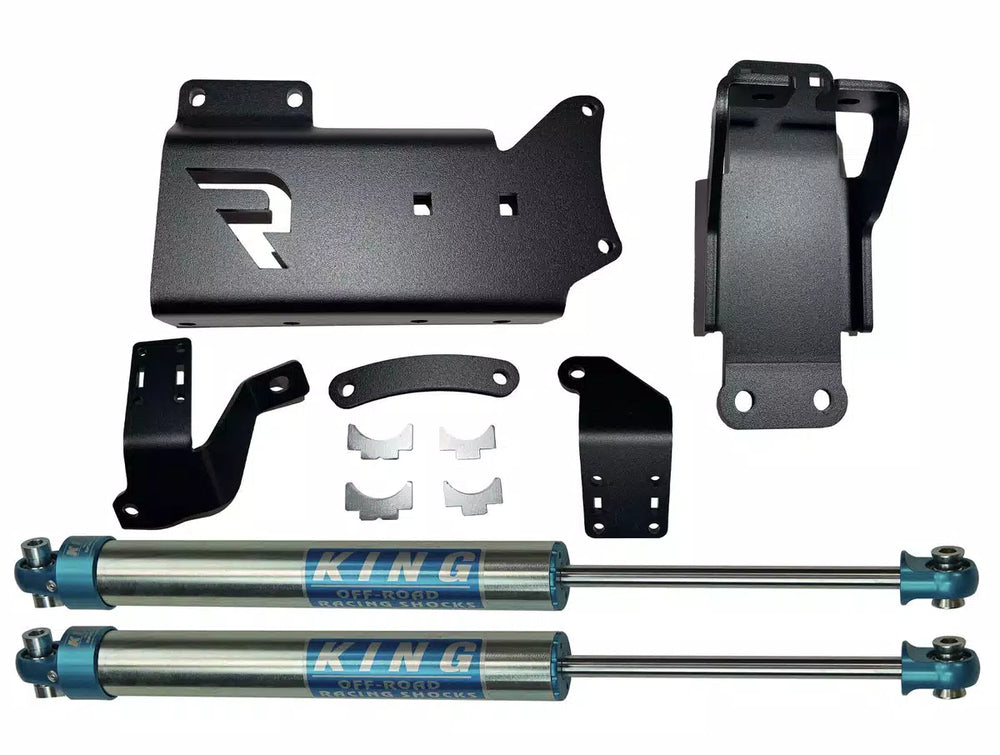 14C RAM 2500/13C RAM 3500 DUAL STEERING STABILIZER KIT W/KING CYLINDERS
