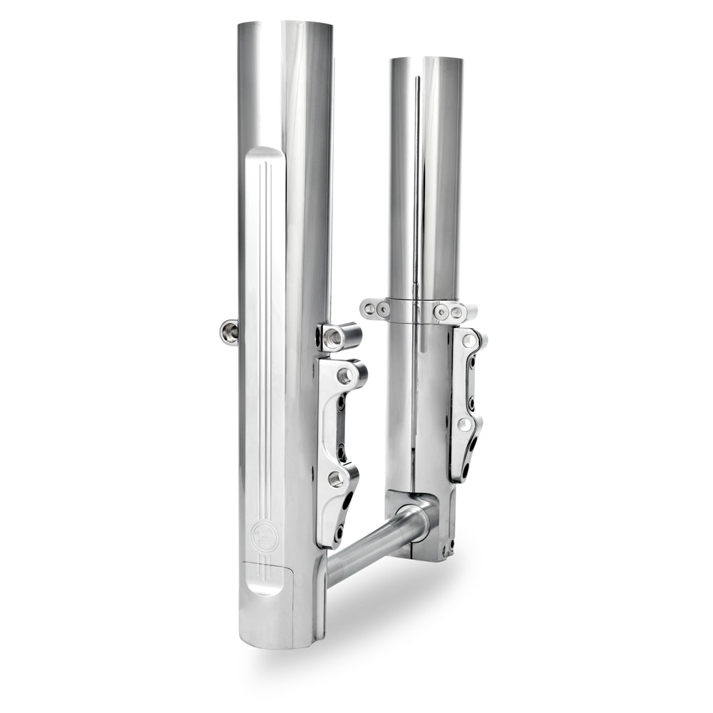 Performance Machine 08-13 FL Lower Leg Assembly - Black Ano