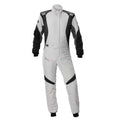 OMP FIRST EVO OVERALL my2025 FIA 8856-2018/SFI BLACK / WHITE SZ 42