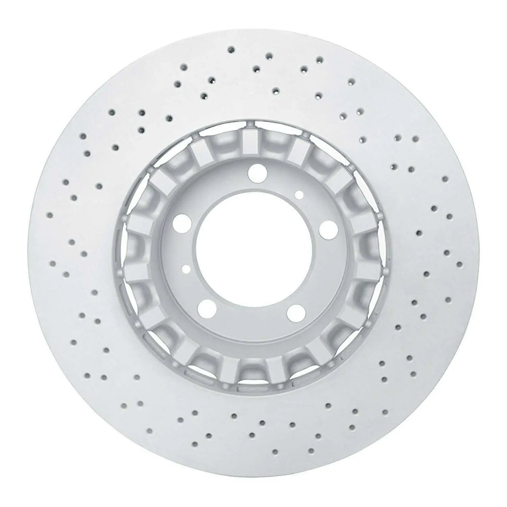 R1 Concepts Hi-Carbon Alloy GEOMET Coated Rotor - Drilled Fits Porsche 911