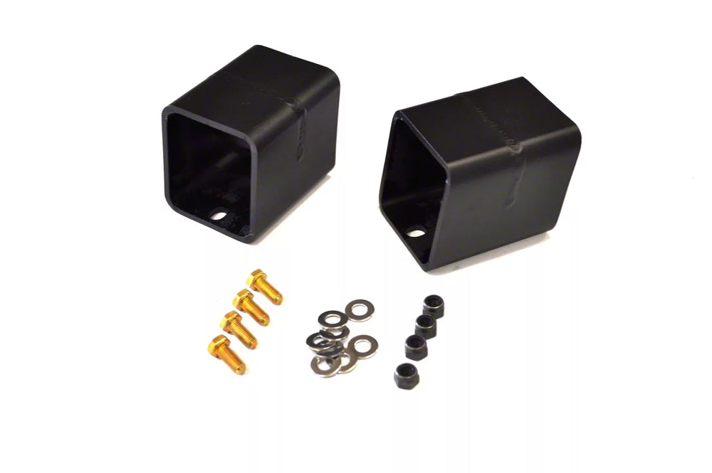 ~(22 lbs. 24X12X6)~ EVO MFG JEEP WRANGLER JL/GLADIATOR FRONT DOUBLE THROWDOWN AIRBUMP KIT BLACK