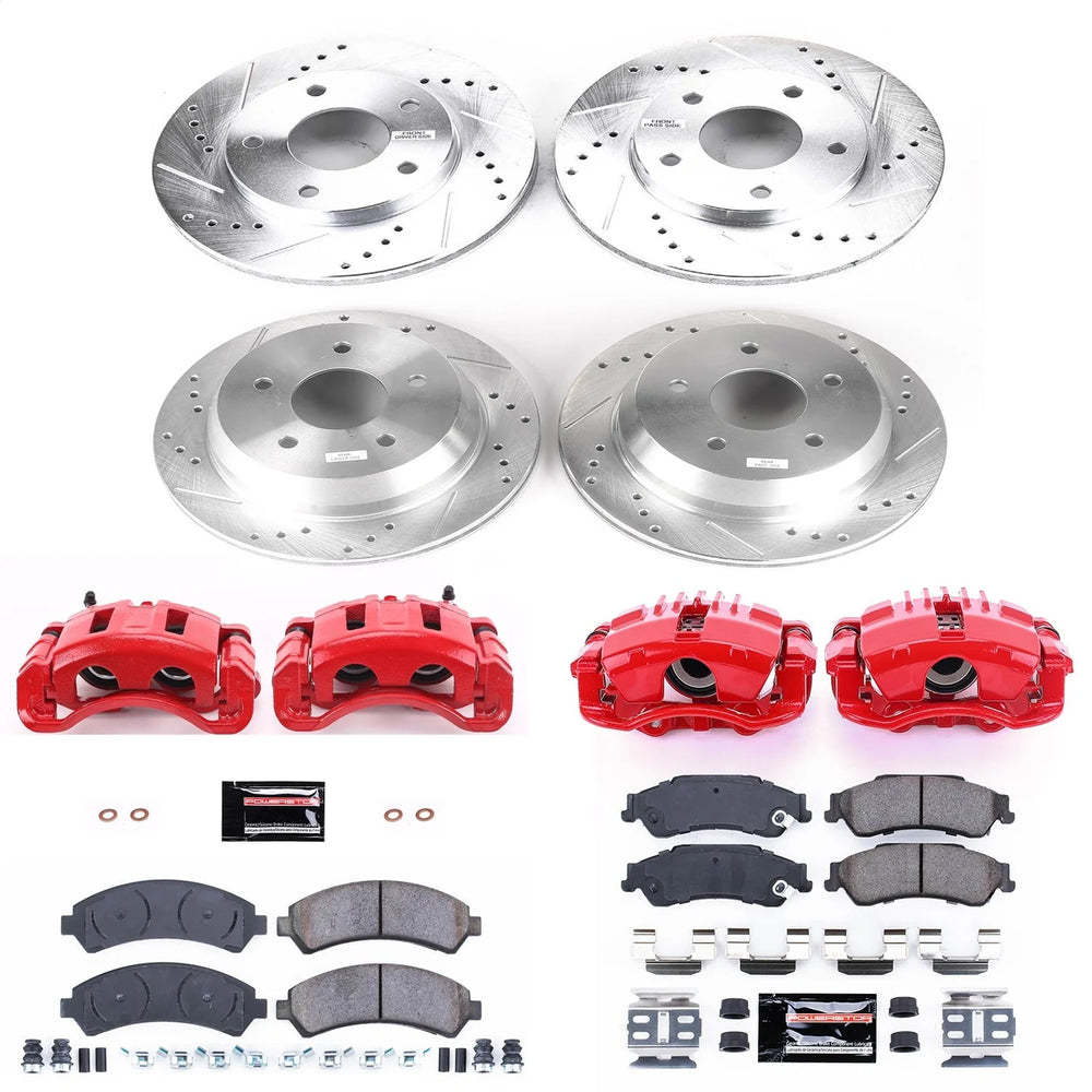 Power Stop 98-05 Chevrolet Blazer Front & Rear Z23 Evolution Sport Brake Kit w/Calipers