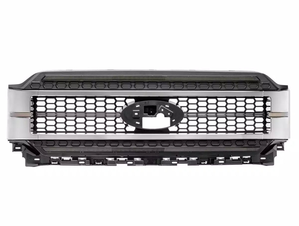 21C F150 XBG LED GRILLE CHROME FINISH / AMBER DRL