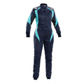 OMP FIRST EVO ELLE OVERALL my2025 FIA 8856-2018/SFI NAVY BLUE / TIFFANY SZ 50