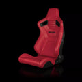Braum Elite-X Series Sport Seats - British Tan Leatherette (Black Stitching) - BRR1X-BTBS