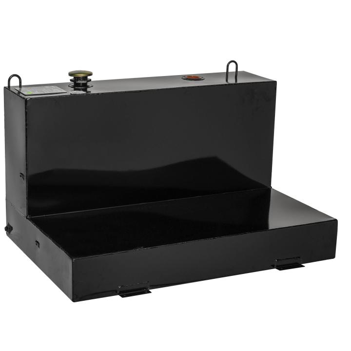 JOBOX 85 GAL LOWPROFILE LSHAPED STEEL TRANSFER TANK BLACK