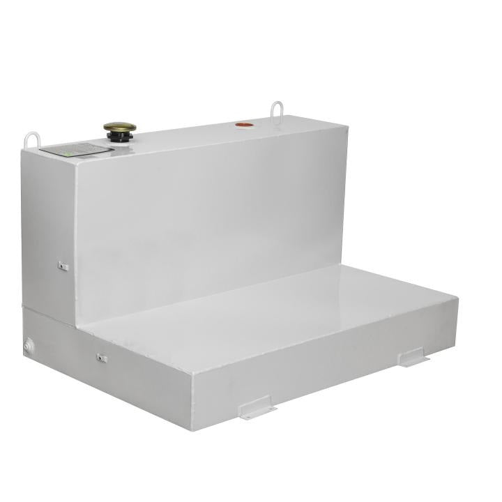 JOBOX 85 GAL LOWPROFILE LSHAPED STEEL TRANSFER TANK WHITE