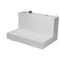 JOBOX 85 GAL LOWPROFILE LSHAPED STEEL TRANSFER TANK WHITE