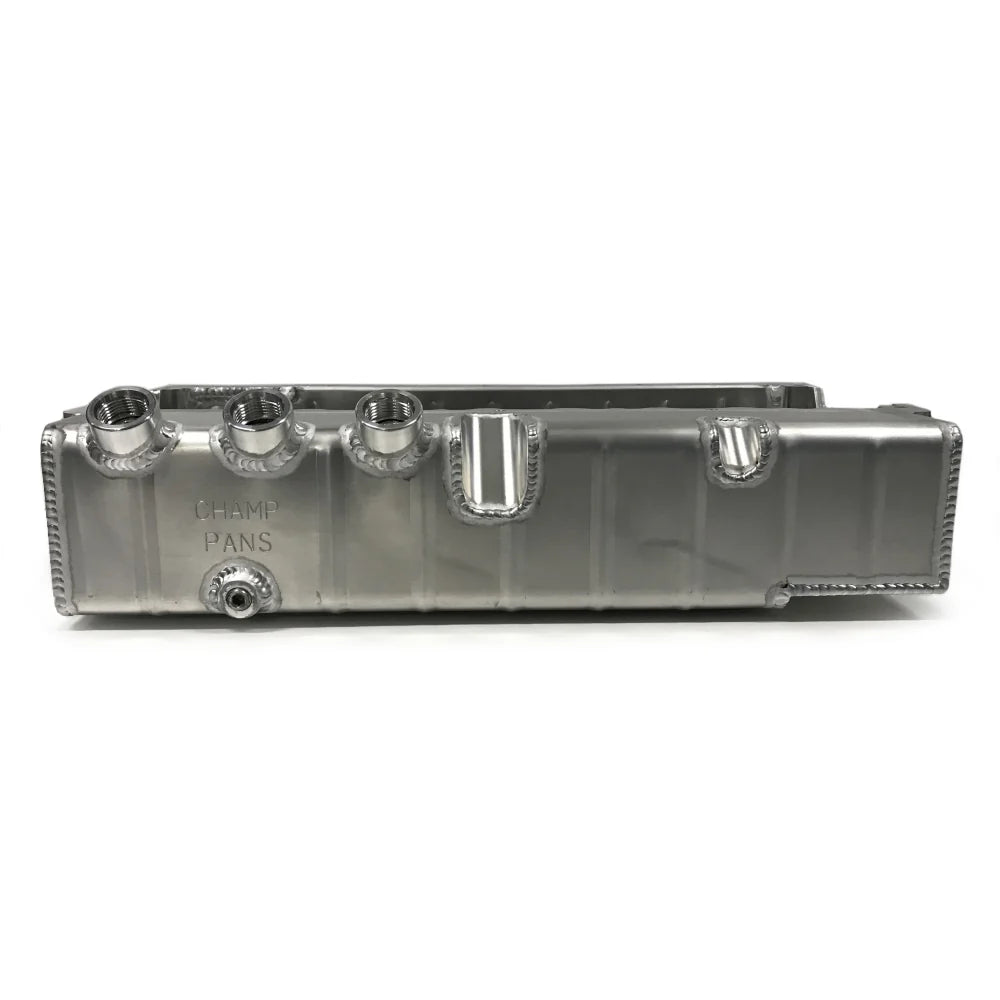 SBC Alum. DS Oil Pan 3 O-Ring Ports 4.25 Deep