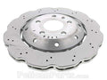 SHW 13-15 Audi RS5 4.2L Rear Drilled-Dimpled Lightweight Wavy Brake Rotor (8T0615601A)