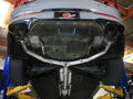 aFe axle-back exhaust installed view