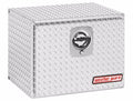24 X 18 X 18IN ALUMINUM UNDER BED BOX TOOL COMPACT 4.3 CU FT CLEAR FINISH