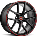 BBS CI-R Nurburgring Edition 19x9 5x112 ET42 Satin Black/Red Lip Wheel - 82mm PFS Required