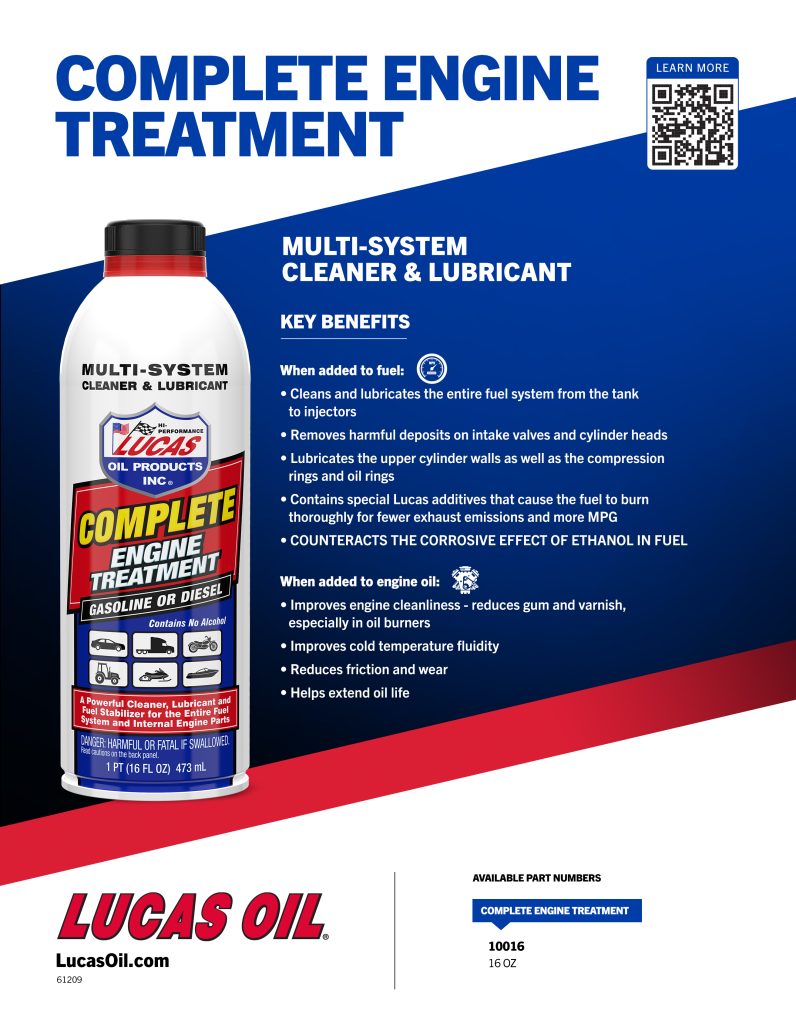 Complete Engine Treat Ment Case 12 x 16 Oz