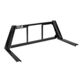 OPEN POST HEADACHE RACK WITH SMOOTH BLACK UPRIGHTS SMOOTH BLACK CENTER SIZE 4