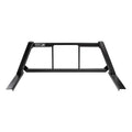 OPEN POST HEADACHE RACK WITH SMOOTH BLACK UPRIGHTS SMOOTH BLACK CENTER SIZE 4