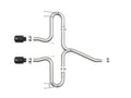 aFe axle-back exhaust close-up