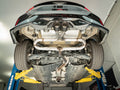 aFe axle-back exhaust installed view