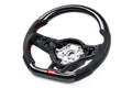 Steering Wheel Carbon Fiber & Perforated Leather MK7 GTI/GLI Red (For use without Paddles) Fits VW Golf R 15-19, GTI 15-21, Jetta 15-24 APR