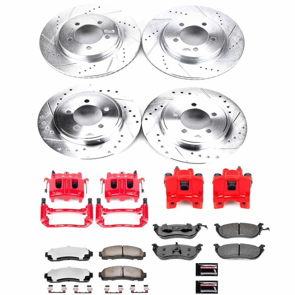 Power Stop 02-05 Ford Explorer Front & Rear Z23 Evolution Sport Brake Kit w/Calipers