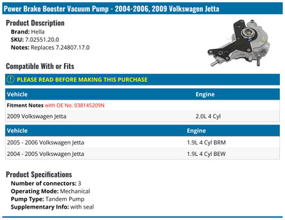 Hella auto part
