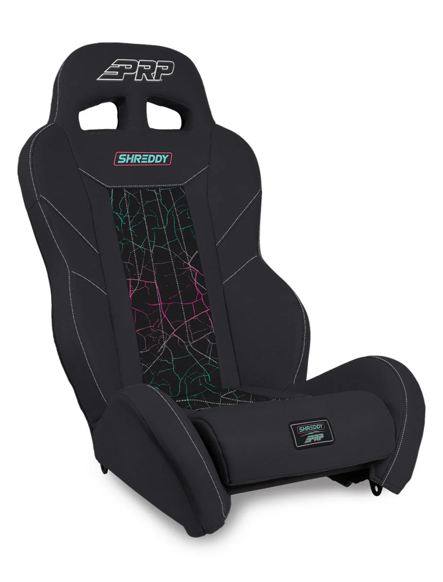 Shreddy Edition XCR Suspension Seat Cracked Black
