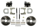 LEED Brakes Rear Disc Brake Kit  with Plain Rotors and Zinc Plated Calipers