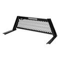 OPEN POST HEADACHE RACK WITH LEOPARD UPRIGHTS SMOOTH BLACK CENTER SIZE 5