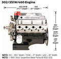 Wiseco RED Series Ford Small Block 4.005in Bore 1.090in CH -12.00 CC Piston Set