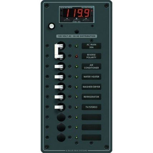 PANEL 120VAC 10POS W/MAIN DMM