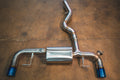 BMW G20, 330i,430i 2.0L Axleback, T304 SS, Brushed 3.5" Tips