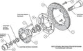 Wilwood Front Hub Kit w/ 12.19in Vented Drilled Granada