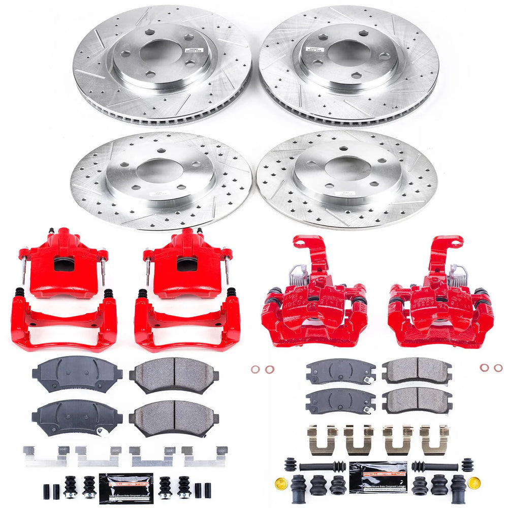 Power Stop 00-04 Buick LeSabre Front & Rear Z23 Evolution Sport Brake Kit w/Calipers