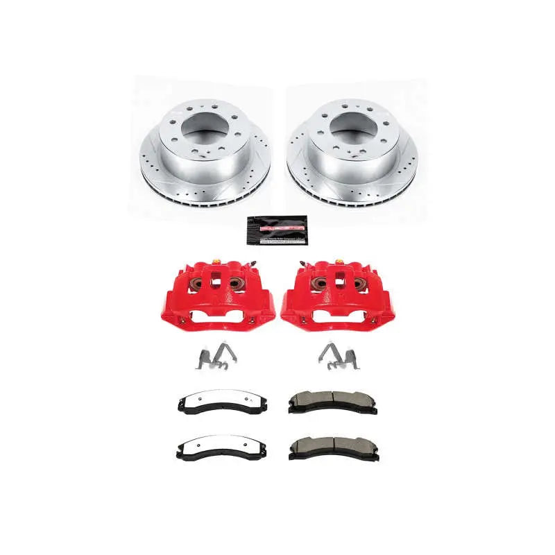 Power Stop 15-19 Chevrolet Silverado 2500 HD Z23 Evolution Kit w/ Calipers - Rear